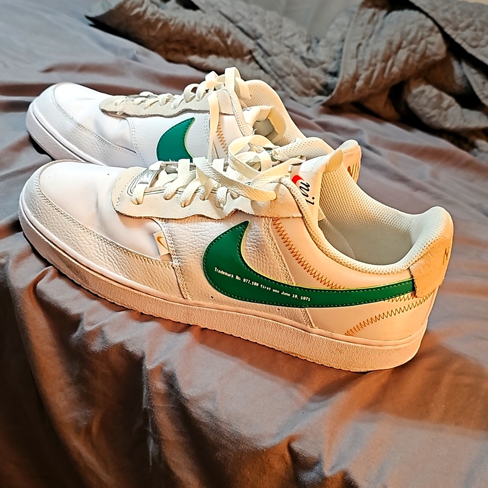 Nike 50th anniversary white and green sneakers